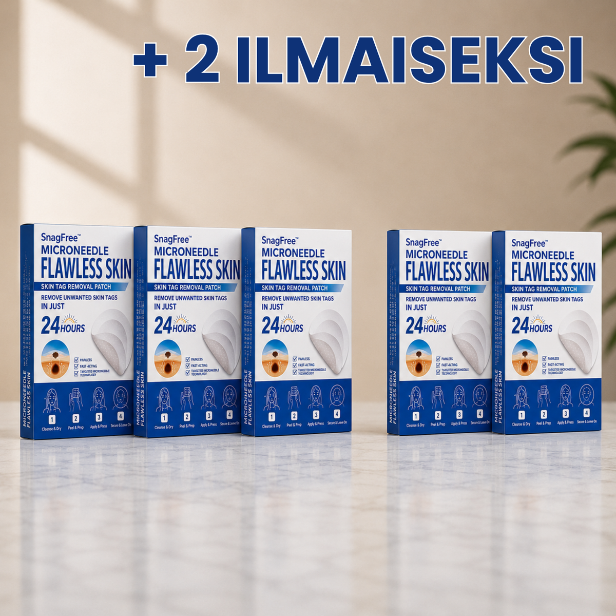SnagFree™ Edistyksellinen mikroneulalaastari ihokielekkeille